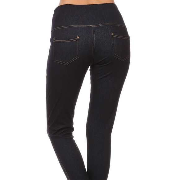 Leggings Depot Denim Jeggings S/M - Picture 3 of 6